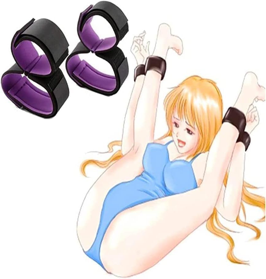 dcjabnBondaged Kit Bed Restraints Spreader Bar for Couples Sex Tie Downs Under Mattress for King Bed Hand Leg Cuffs Wrist Bed Straps Handcuffs Set for Bedroom Adult Play Blindfolds Toys Sweatshirt k13