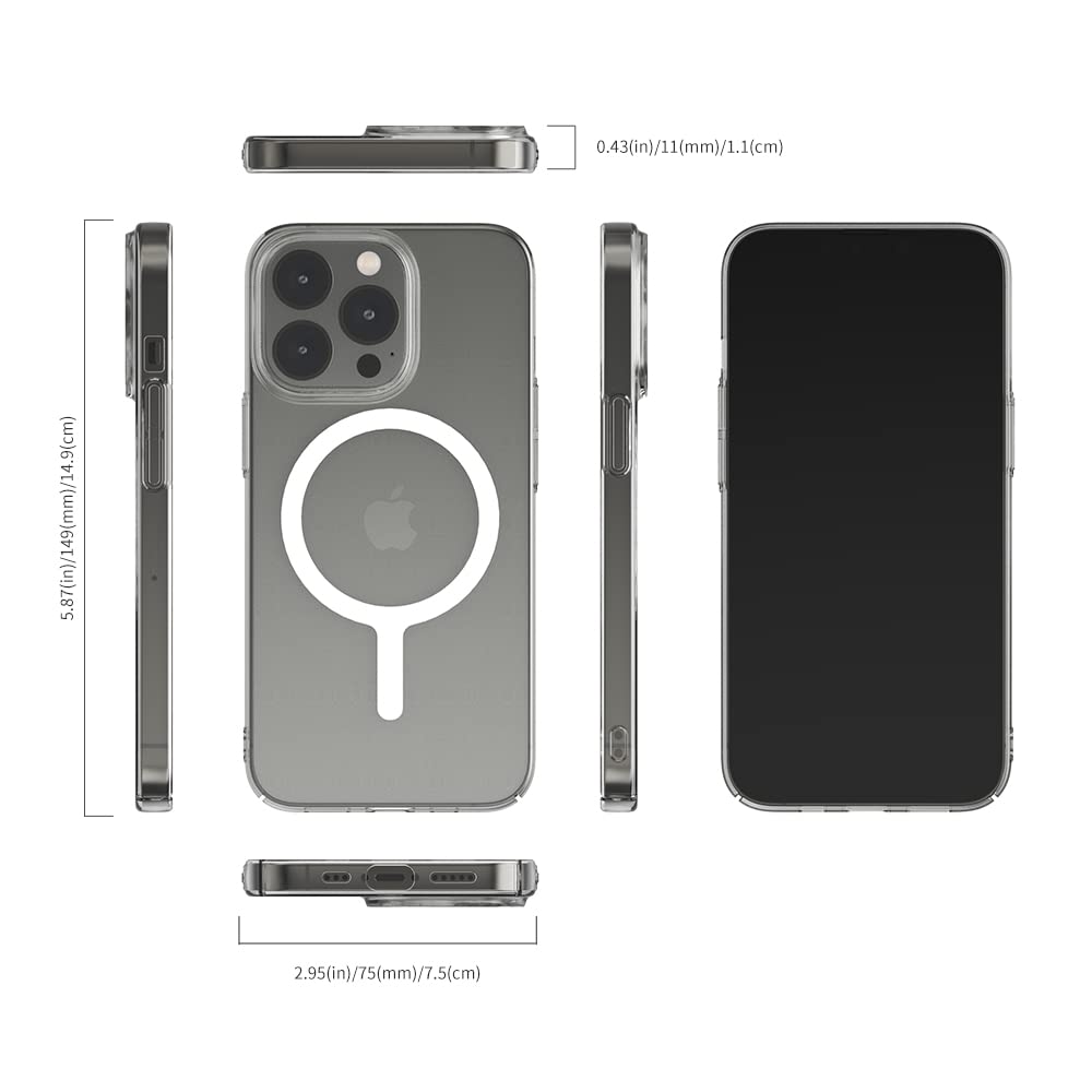 iPhone 13 スマホケース 薄型 MagSafe ホワイト Amazon.co.jp: 【MagEasy】 iPhone13Pro Max 対応 ケース クリア