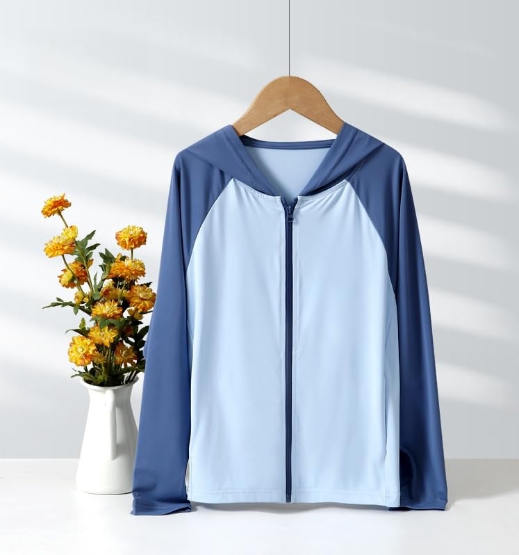 Image of Toddler Sun UV Protection Cartoon Hoodie Kids Sunscreen Lightweight Jacket Outwear For Summer