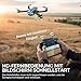 G10 GPS Drohne mit kamera 4K Erwachsene (Bildschirmfernsteuerung), 5G Faltbare Drone mit Bürstenloser Motor, GPS Auto Rückkehr, 2 Akkus für 45 min Flugzeit, unter 249g, Klasse-C0