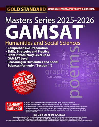 2025-2026 Masters Series Gamsat Section 1 Preparation By Gold Standard Gamsat
