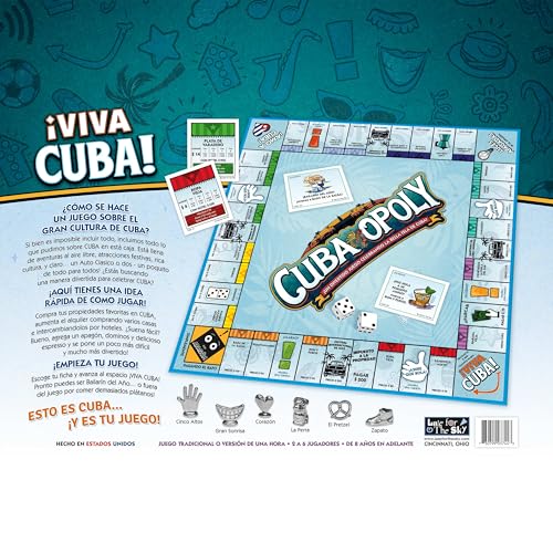 Late for The Sky Cuba-Opoly juego de mesa familiar miniatura 5