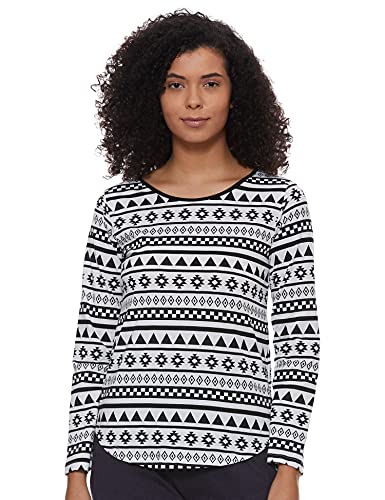 Image of A.T.U.N. (ALL THINGS UBER NICE) Womens Printed Cotton Long Sleeve Regular T-Shirt (Pack of 3)