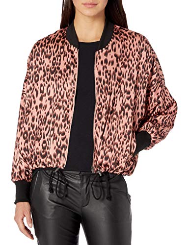 Jack by BB Dakota Women's Like It Rawr Bomber Jacket, Rose, Small