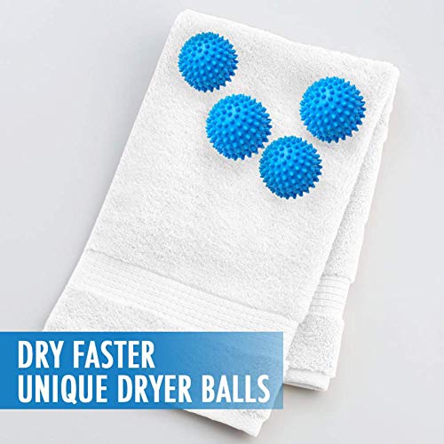 Laundry Dryer Balls - Clothes Will Come Out Soft, Fluffy, Fewer Wrinkles and Less Static Cling. A Natural and Better Alternative to Fabric Softener. Reduce Drying Time and Save on Energy - Thumbnail 4