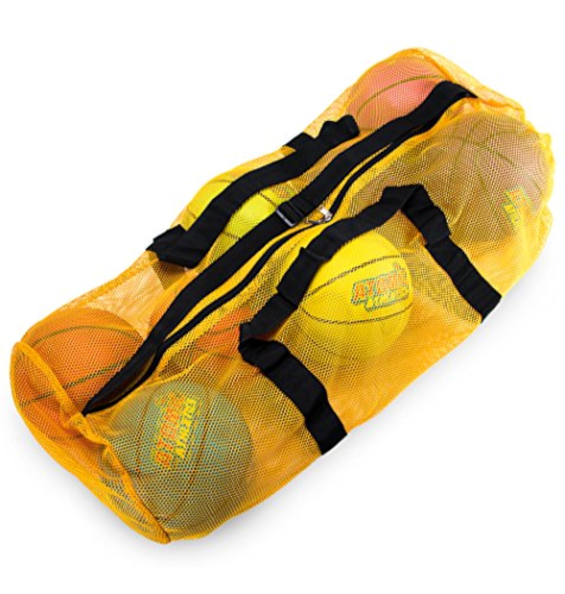 Mesh Sports Ball Bag with Adjustable Shoulder Strap