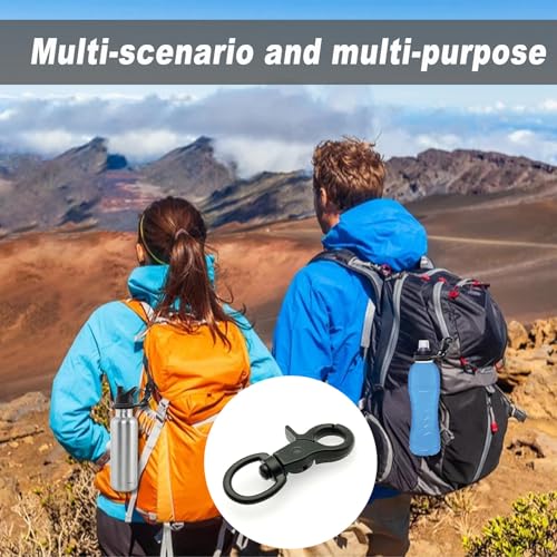 5 Stück Scherenkarabiner Klein, Karabinerhaken Wirbelkarabiner, Schnapphaken mit Drehgelenk, Hundeleine Karabiner, Robust Bolzen Karabiner, für Hunde Gepäckschnalle Drehbar