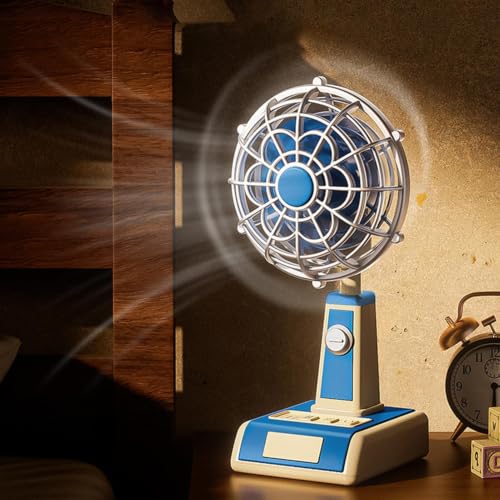 Ventilateur de table rechargeable 3 vitesses avec batterie intégrée - 3