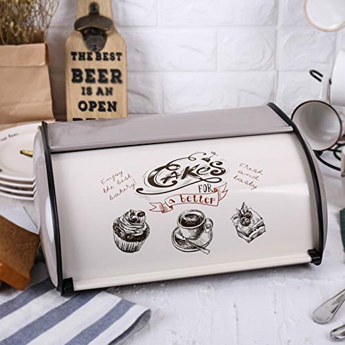 Pengke Stainless Steel Bread Box For Kitchen,Metal Bread Bin,Bread Storage Bread Holder For Counter,Pack Of 1 #TOP3