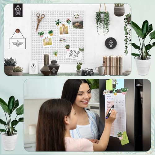 16 imanes decorativos de plantas para refrigerador miniatura 4