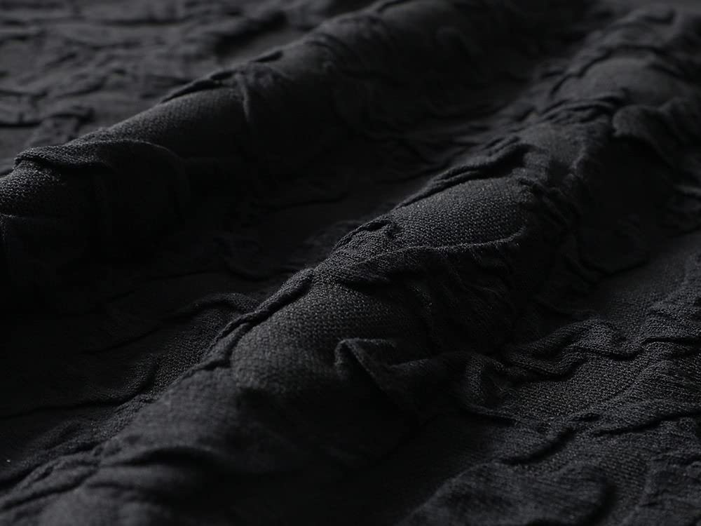LUKX Röcke Damen,Damen-Minirock Schwarz Elastischer Jacquard-Strick-Faltenrock Mit Hoher Taille Vintage A-Linie Swing Geraffter Eleganter Herbst-Winter-Kurzrock Für Mädchen Damen