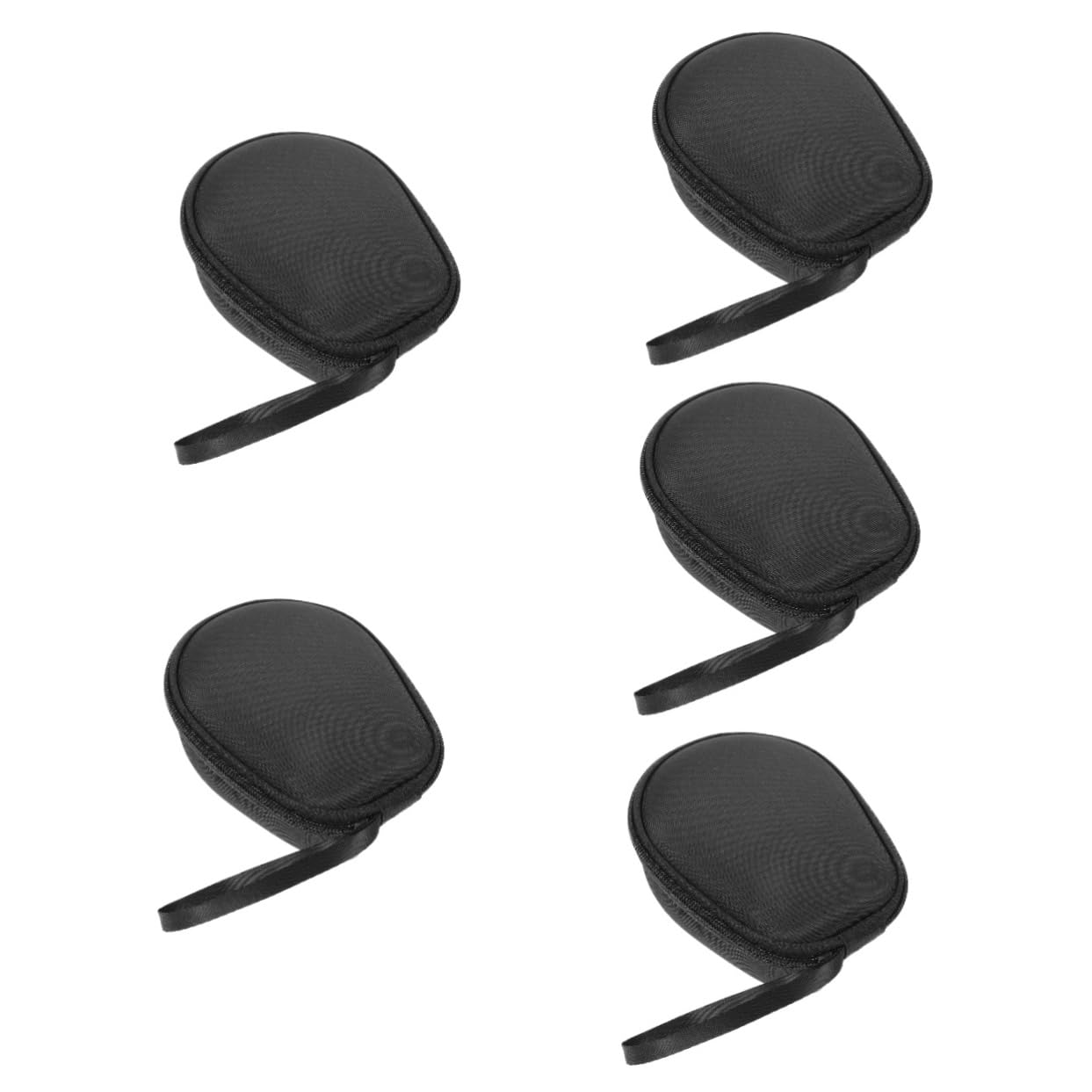HOMSFOU 5piezas Bolsa De Almacenamiento para Auriculares Portátil y Resistente Al Agua Estuche De Viaje Compacto para Cables y Accesorios Organizador Minimalista para Uso Diario y Viajes