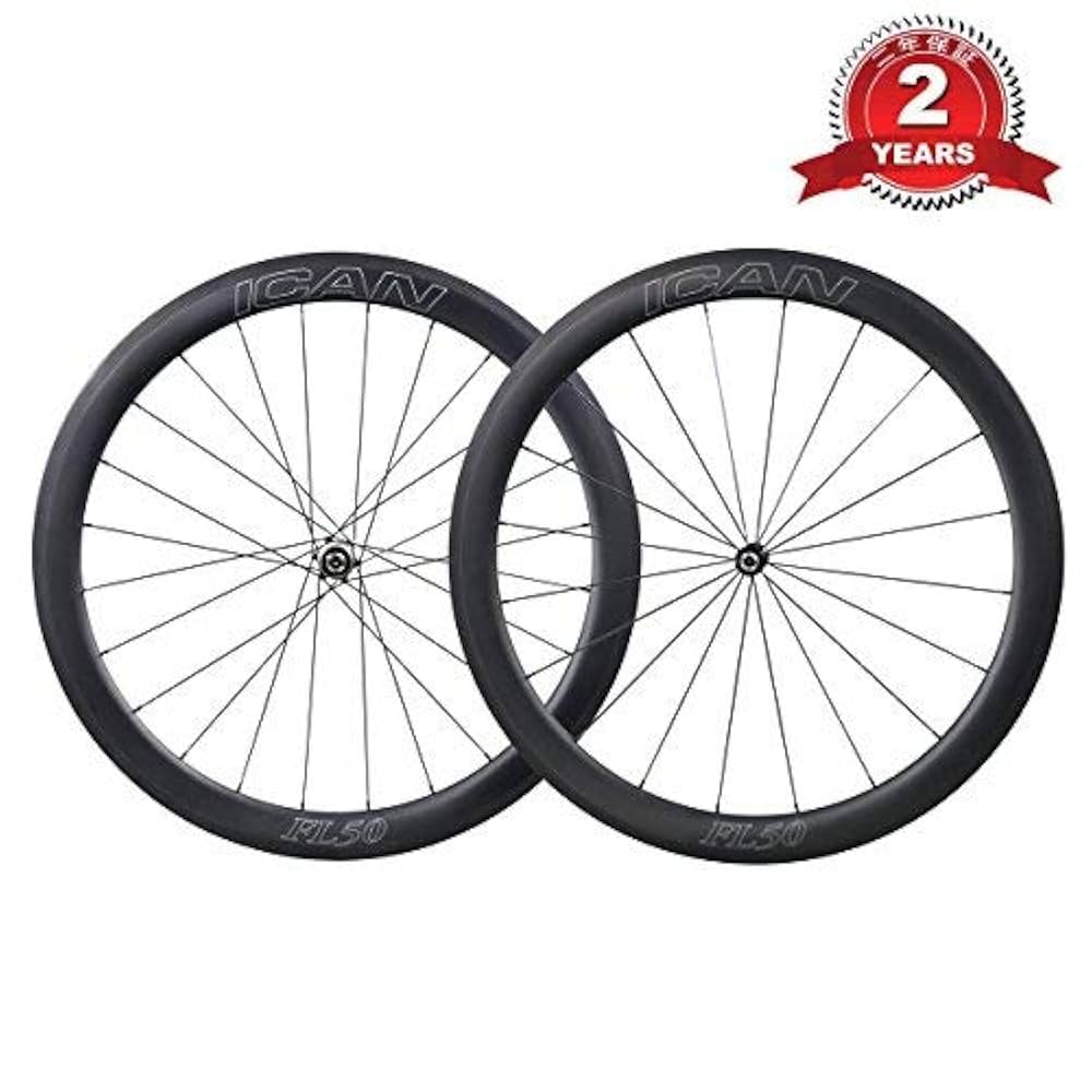 Ican カーボン 700C クリンチャータイヤ フロント Amazon | ICAN(アイカン) 700Cカーボンホイール クリンチャー