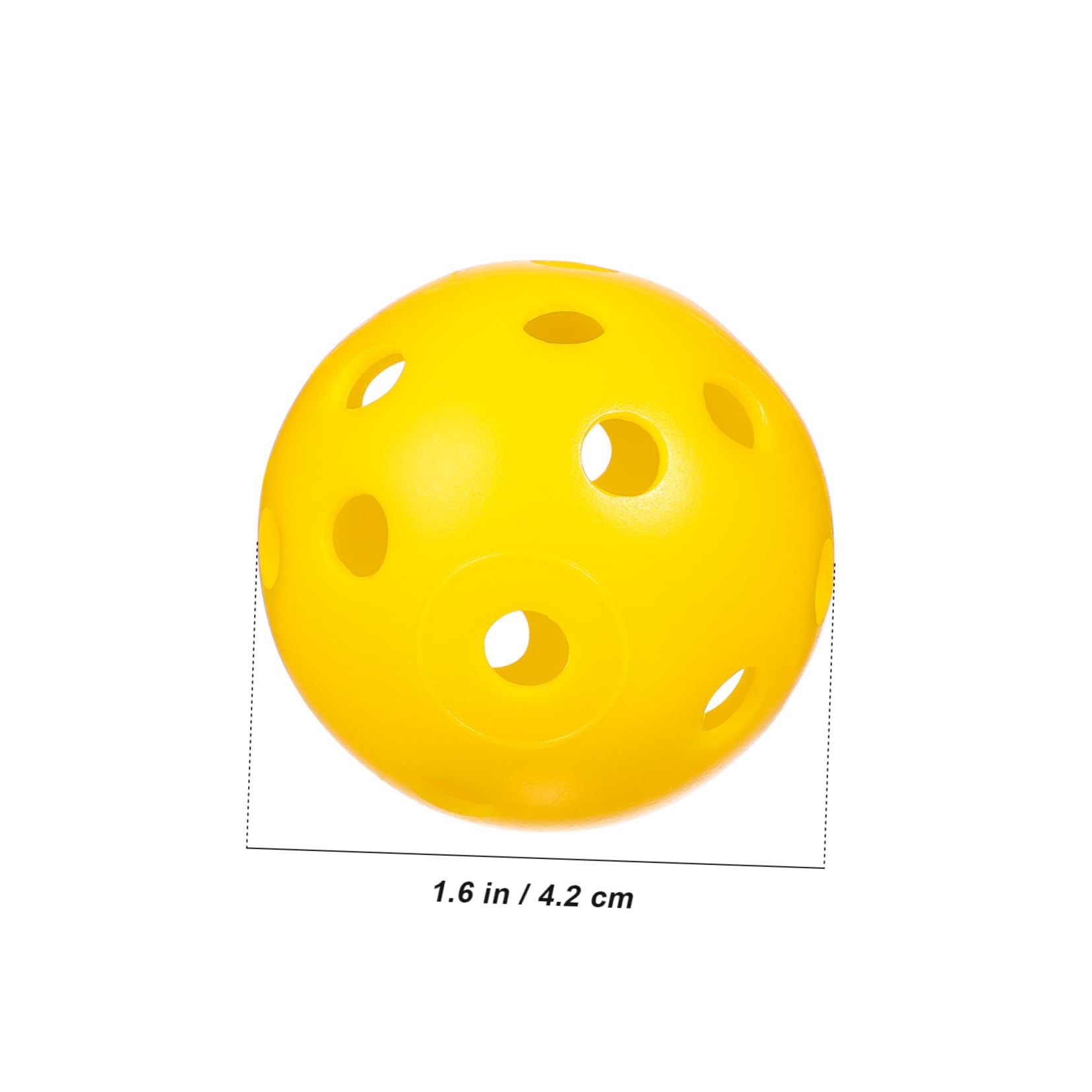 Holibanna 24Pcs Airflow Golf Practice Balls Durable Plastic Training Balls for Swing Practice High Visibility Design for Enhanced Skill Development