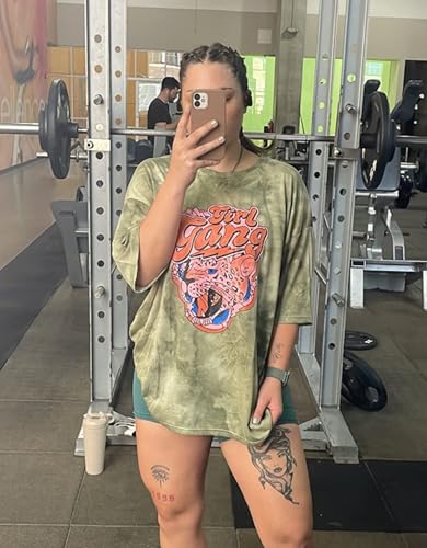 Fenxxxl Womens Oversized T Shirts Crewneck Short Sleeve Tops Loose Fit Summer Casual Blouse Y2K 2024 Basic Tee3