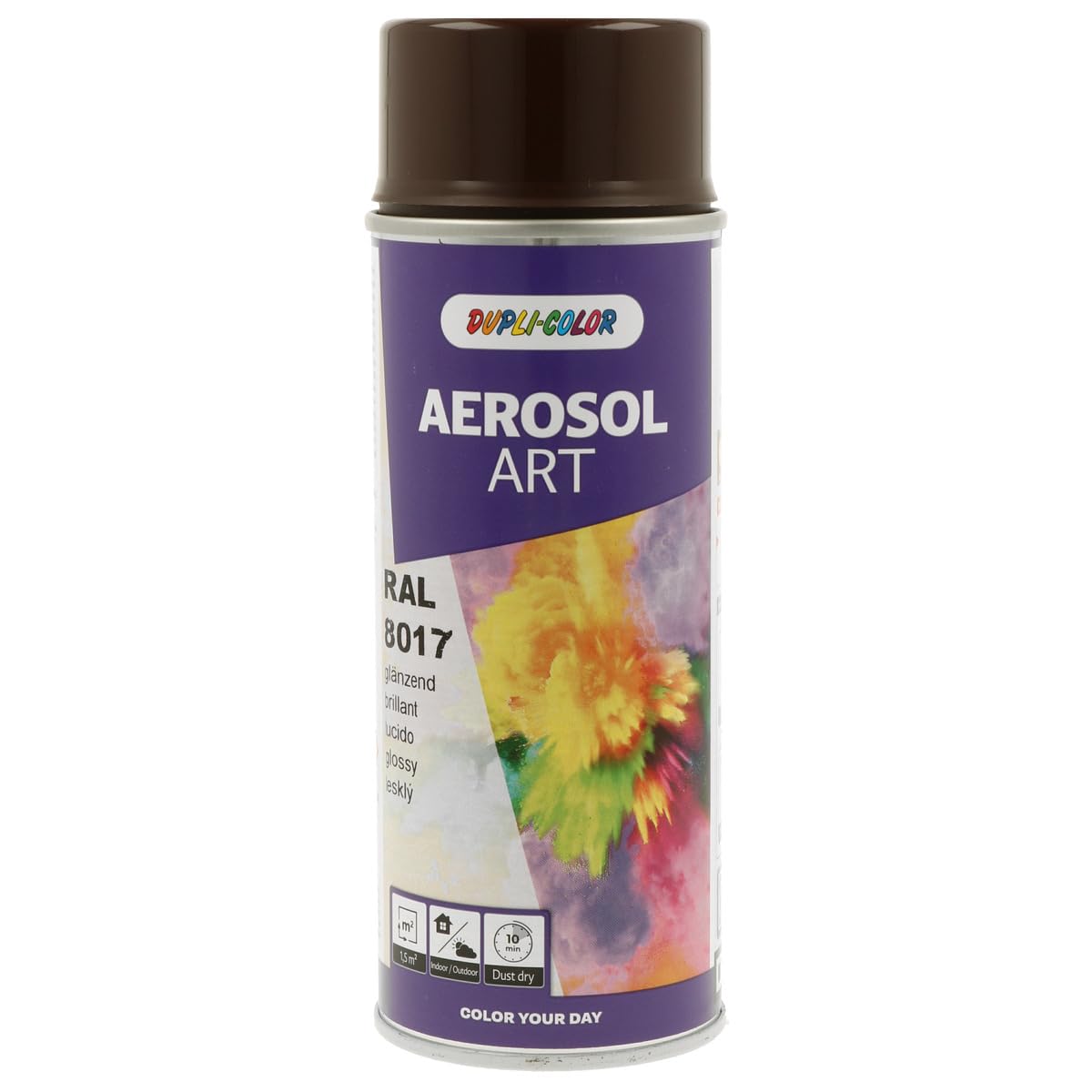 DUPLI-COLOR 744402 AEROSOL ART RAL 8017 schokoladenbraun glänzend 400 ml
