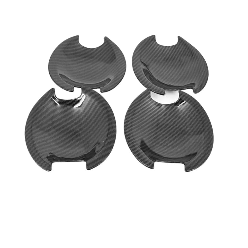 Mlhoghigd Carbon Door Handle For Outlander For Lancer For Asx 2008-2018 Car Door Handle Bowl Cover Sticker Styling Accessories