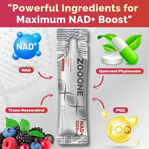 Image of zooone- NAD+ Supplement 30pcs, Premium Nicotinamide Riboside & Resveratrol, DNA Repair & Healthy Aging, Advanced NAD Supplement for Men & Women, Boosts Cellular Energy. (Pack of 2)