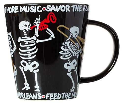 New Orleans Jazz Cannibals Skeleton Band Ceramic Souvenir Coffee Mug