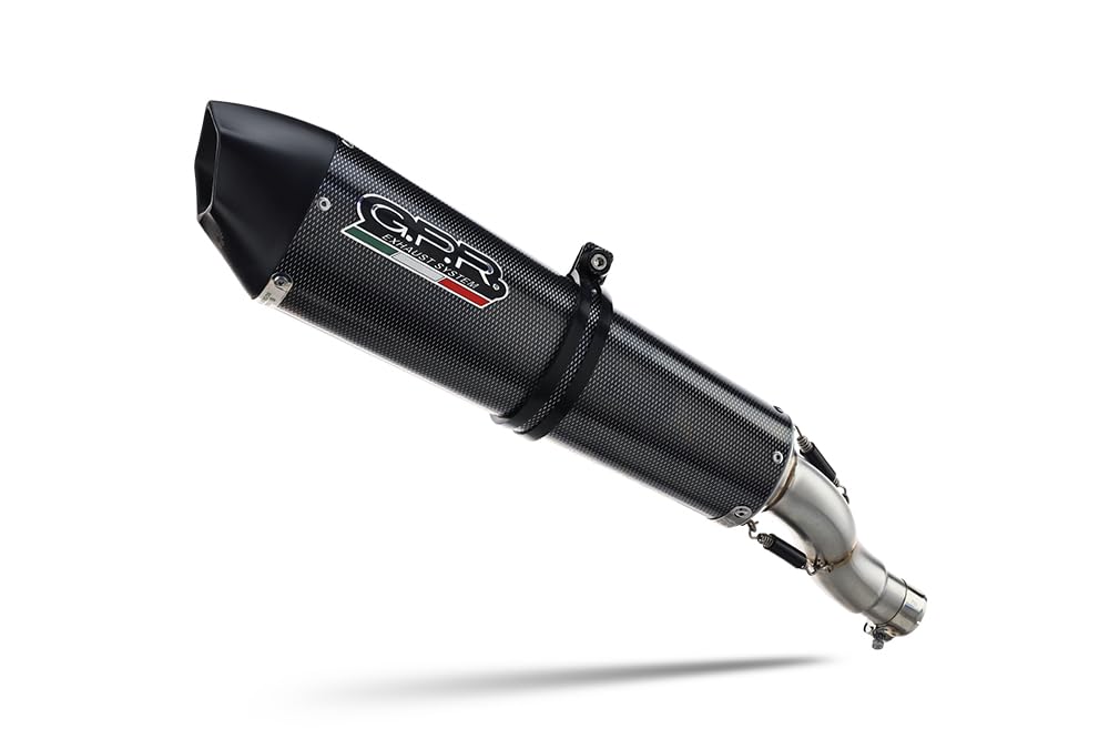 Scarico marca GPR compatibile con Ktm LC 8 Super Adventure 1290 R 2021-2024, Gpe Ann. Poppy, Scarico completo omologato,fornito con db killer estraibile,catalizzatore e collettore