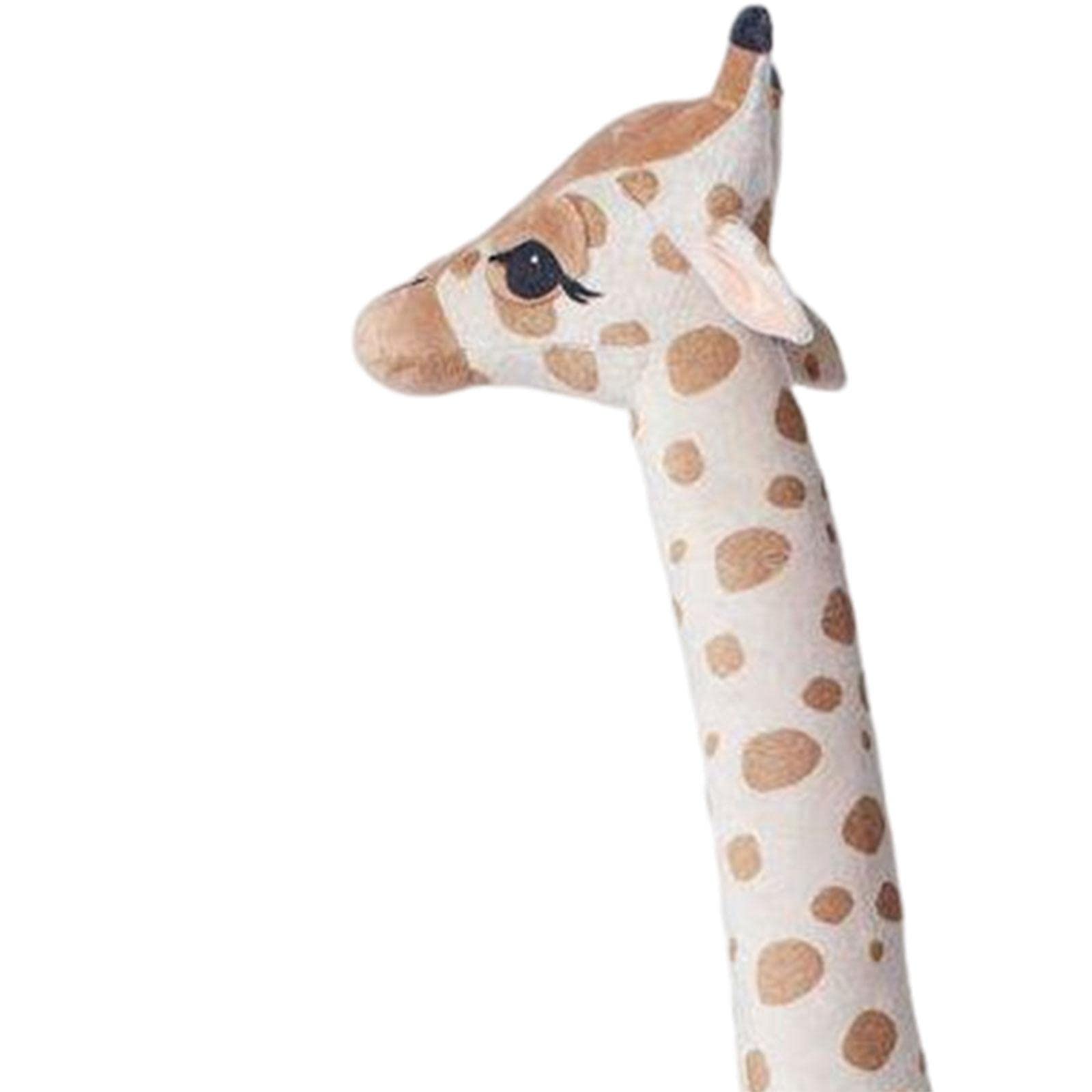 Ornamenti di Peluche a Forma di Giraffa, Morbida Bambola di Peluche Addormentata, Ideali per I Compleanni, 100 CM