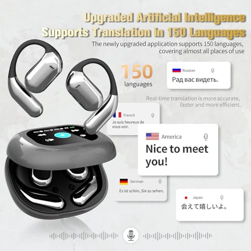 Écouteurs de traduction Bluetooth 5.4 finis les blocages de langue - 6