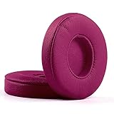 Replacement Solo3 Earpads Foam Ear Pad Cushion Compatible with Beats by Dr. Dre Solo 2.0/3.0 Wireless B0534/A1796 On-Ear Headphones (Dark Brick Red)
