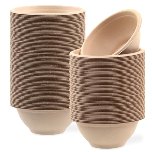 Ciotole usa e getta per animali domestici, confezione da 200 ciotole da viaggio per gatti e animali domestici, ciotole per cani di piccola taglia, ciotole di carta sicure per animali domestici, 226,8