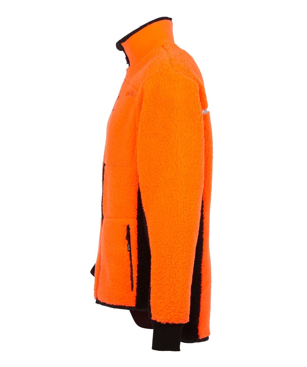 KOX Faserpelzjacke Orange/Schwarz Größe 54/56