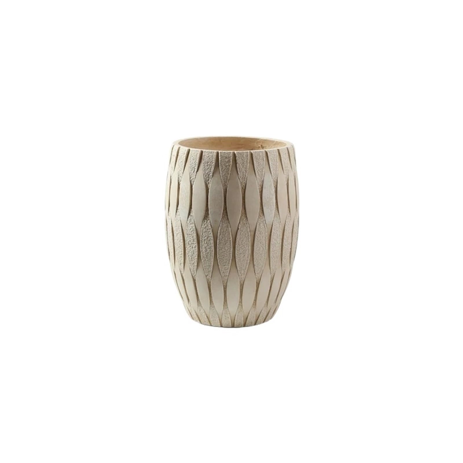 Ef2pRc8kF Flowerpot Vintage-style Round Floor Planter Made Of Magnesium Oxide, Perfect For The Living Room Or Garden