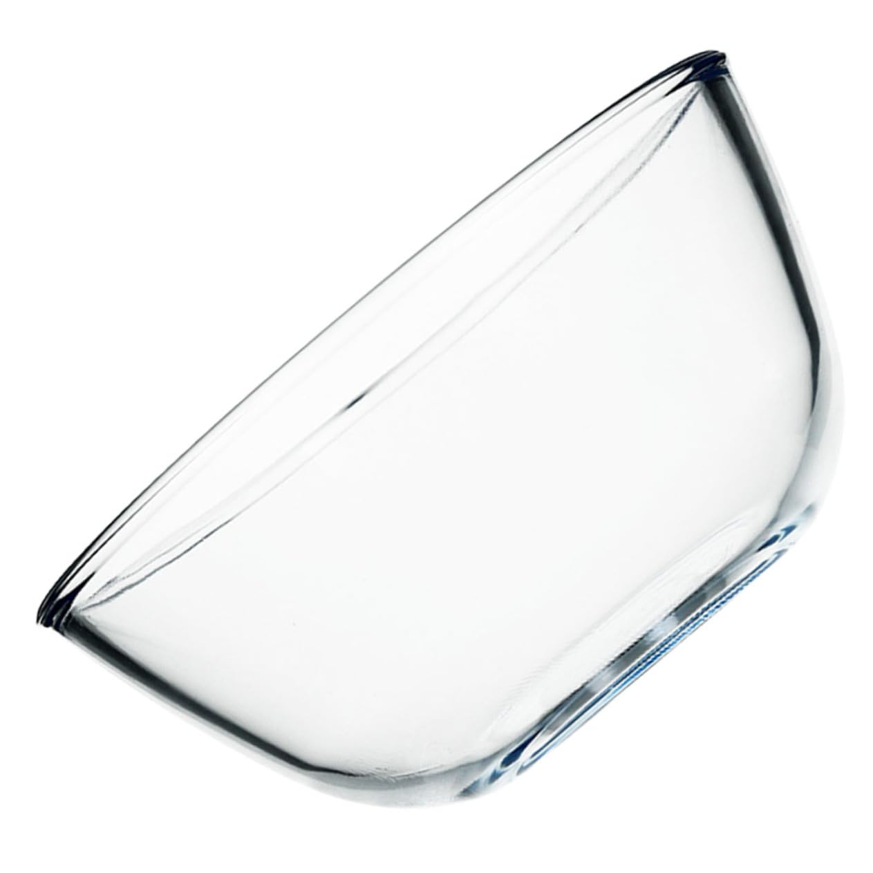 Insalatiera e Servizio Insalate in Vetro Trasparente da 2700ml Superficie Liscia e Design Elegante, Ciotola Rotonda per Cucina