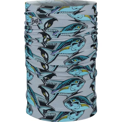 Image of BUFF CoolNet UV Neck Gaiter, UPF 50 Sun Protection, Breathable, Versatile, Quick Dry Face Mask, Fishing Designs, Adult Size