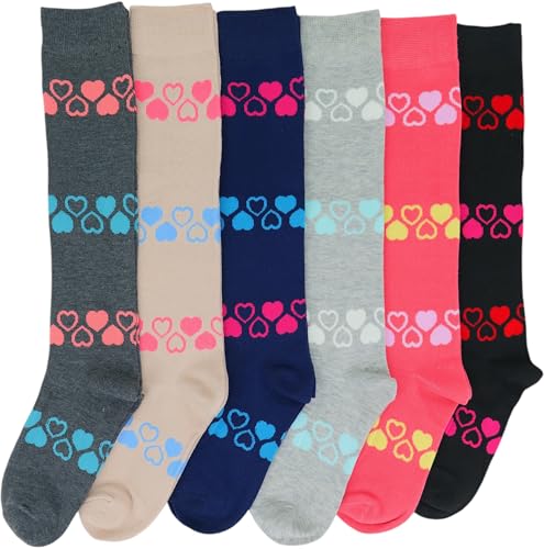 Image of ToBeInStyle Women's Pack of 6 or 12 Knee High Socks
