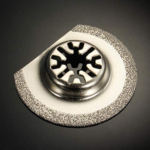 63mm/88mm Diamond Segment Semicircle Oscillating Saw Blade Multi Tool Woodworking tools (Color : 63mm)