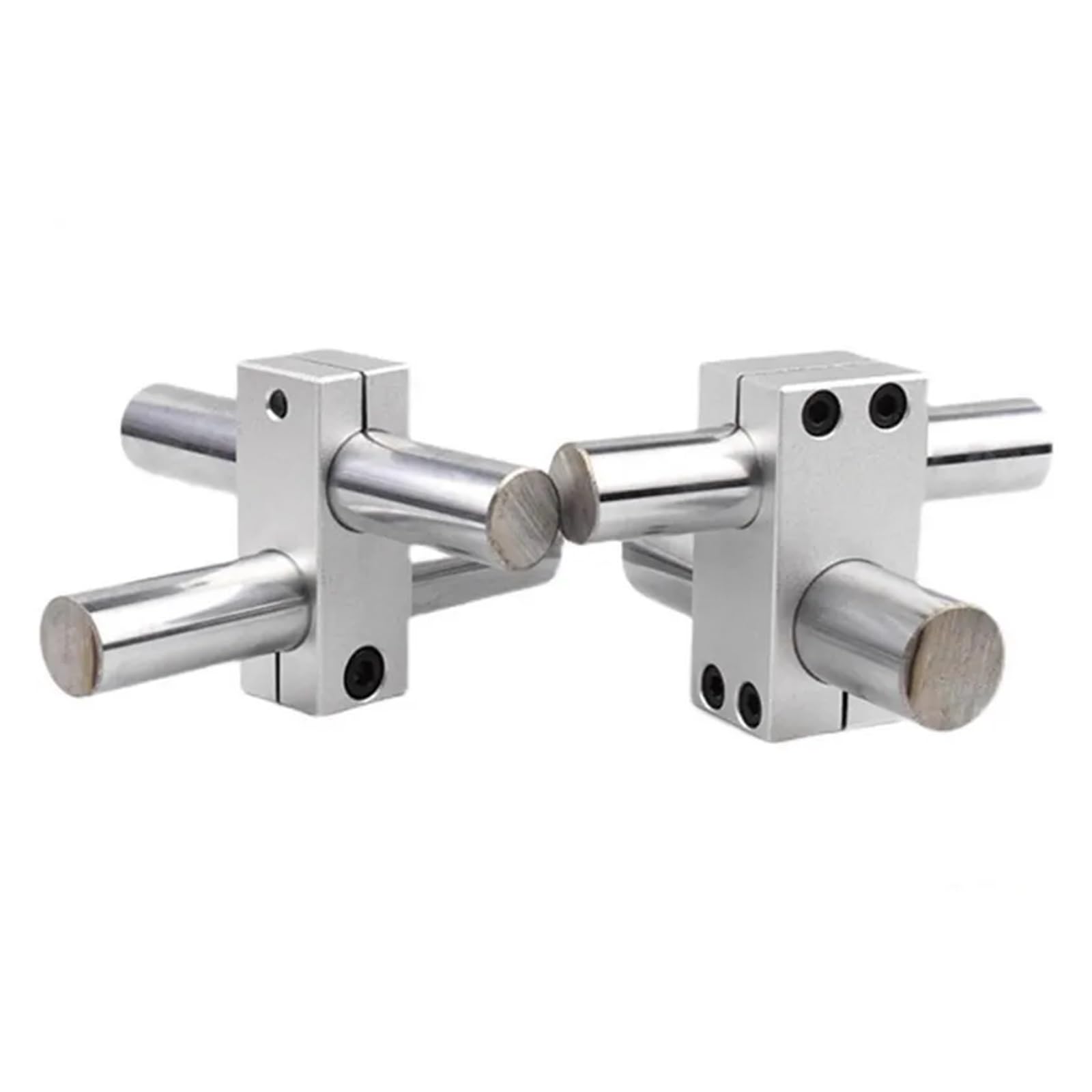 Abrazadera de fijación de pilar de 10 x 10 mm, fijación vertical de diámetro fijo, eje óptico de aleación de aluminio, bloque transversal, fijación de tubería de acero
