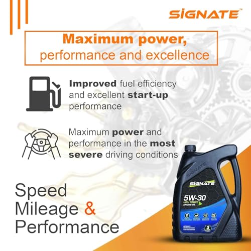 Image of Signate Car Engine Oil for Petrol, CNG and Diesel Car 3L, Synthetic Engine Oil for Cars, Anti-Wear Car Engine Oil for Reduced Maintenance Cost, 3L