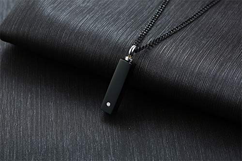 VNOX Personalized Forever in My Heart Cremation Jewelry Cube Urn Necklace for Ashes Keepsake Memorial Cremation Pendant,24" Chain+ Funnel Fill Kit3