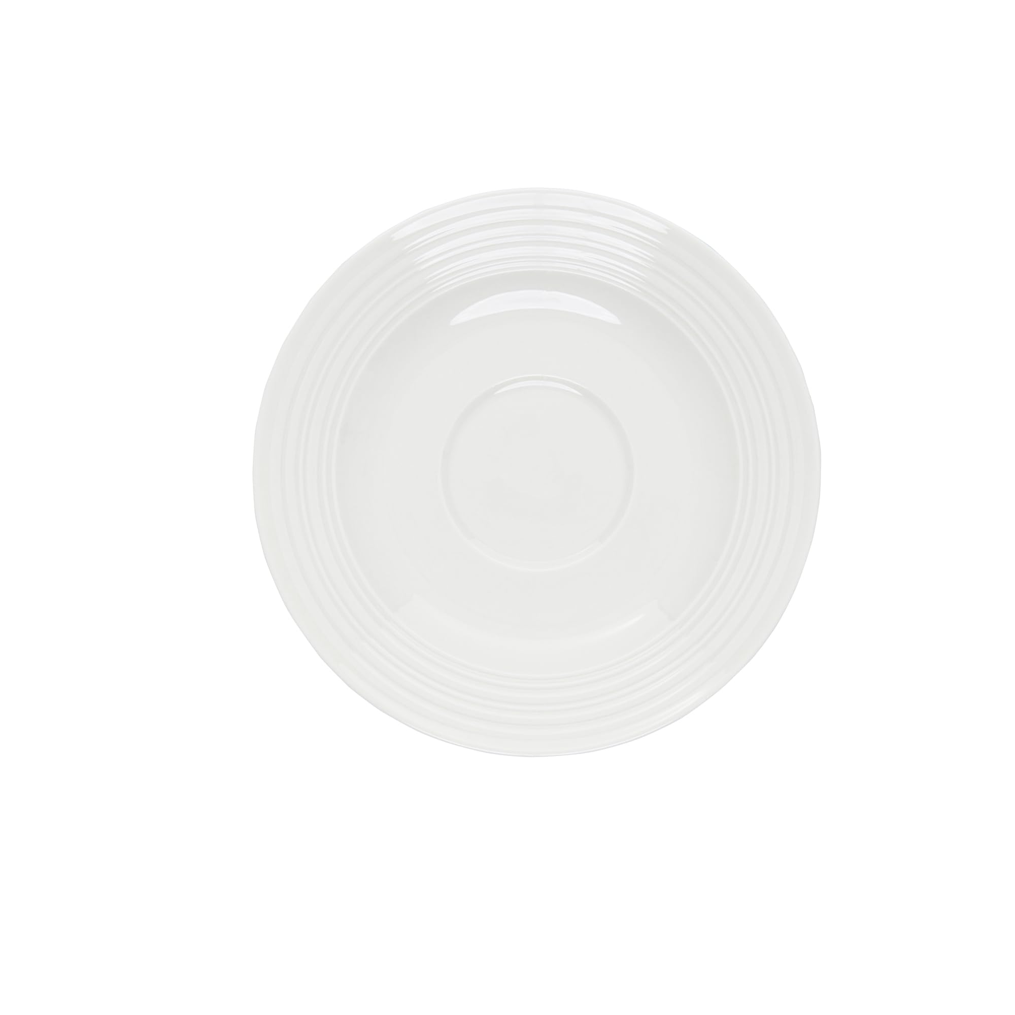 AMBITION Servizio da caffè in porcellana Linea con tazze e piattini, 12 pezzi | Set da caffè bianco per 6 persone, lavabile in lavastoviglie e microonde