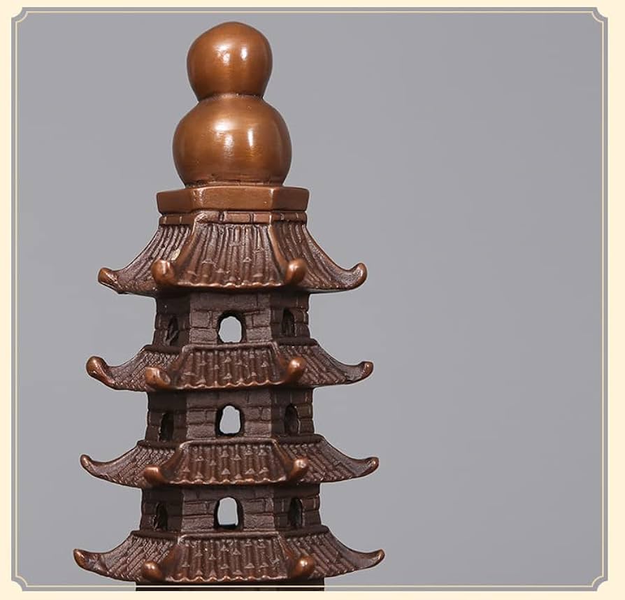 Amazon.co.jp: MOZART 九層/十三層文昌塔紫銅文昌塔装飾品家庭用