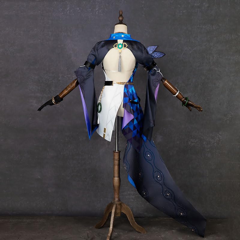 崩壊スターレイル ジェイド コスプレ衣装　ウィッグ付き 三分妄想 崩壊スターレイル コスプレ スタレ ジェイド 衣装