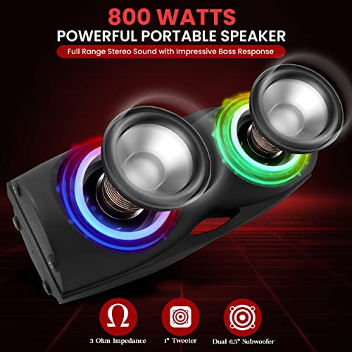 Pyle 800W Portable Bluetooth PA Speaker System #TOP23
