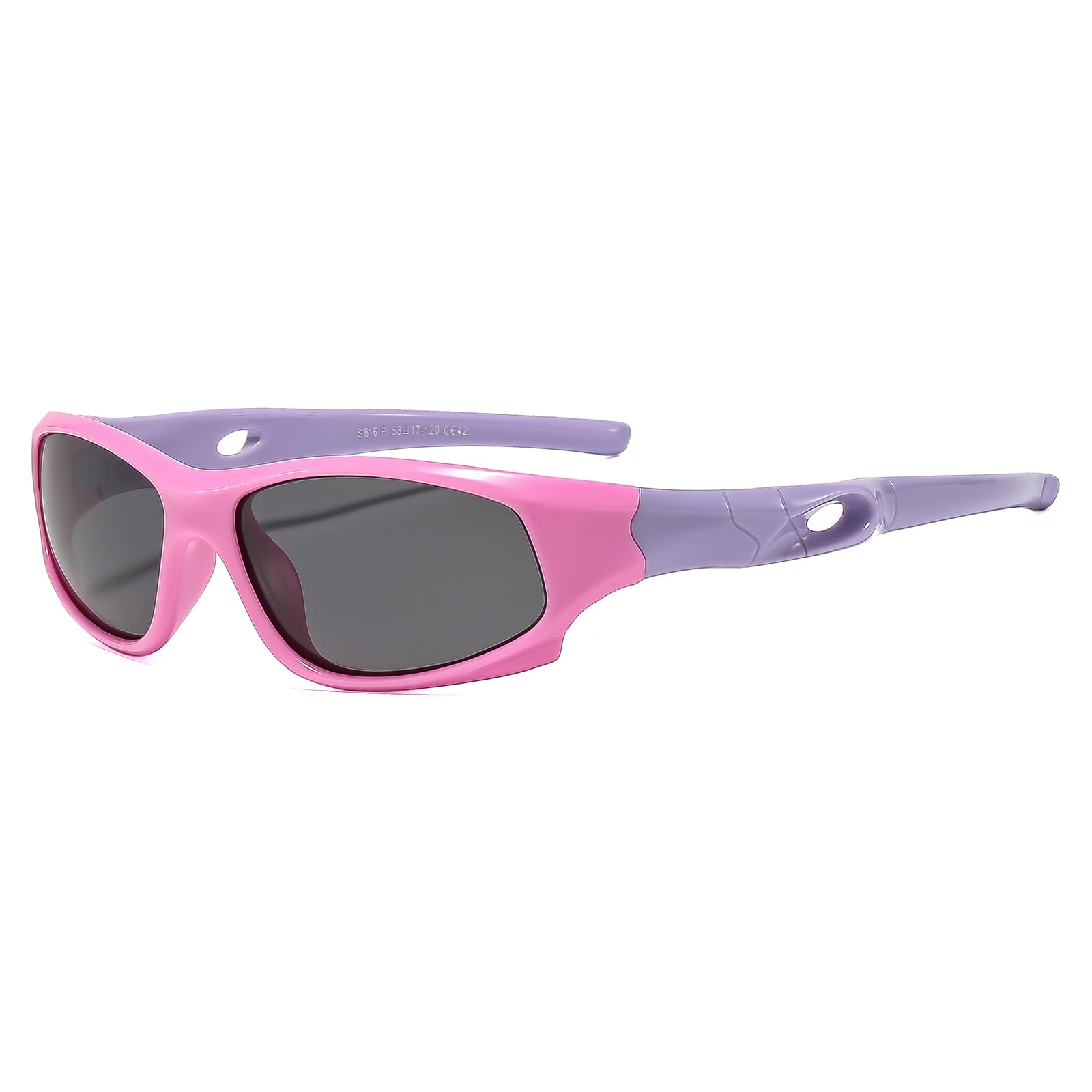 Unisex dziecięce klasyczne spolaryzowane okulary przeciwsłoneczne dziecięce sportowe okulary przeciwsłoneczne lekkie lustrzane soczewki silikonowe ochrona UV na zewnątrz golf jazda na rowerze