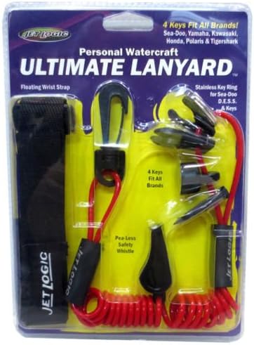 Jet Ski PWC Ultimate Lanyard - Red/Black, Sea Doo, Yamaha, Honda - UL-2