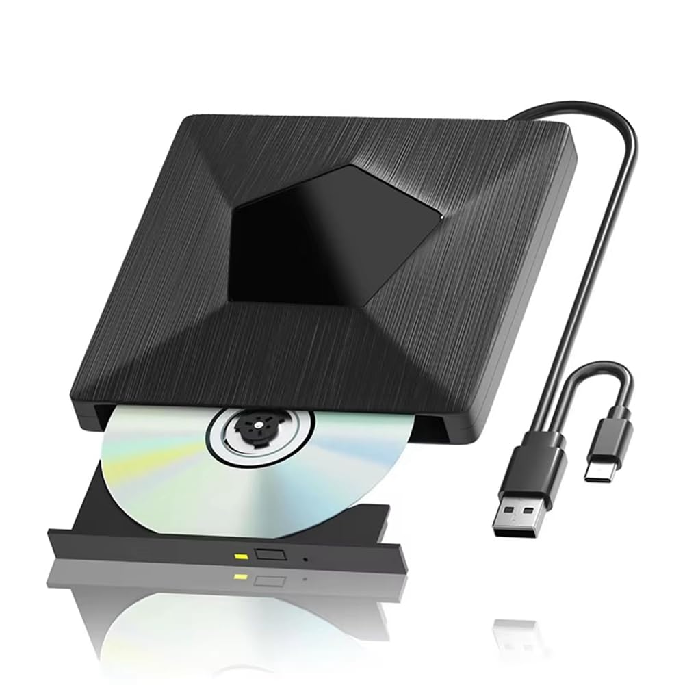 Graveur Blu-Ray Externe, Lecteur Optique Blu-Ray 3D Portable, Lecteur Blu-Ray Externe BD/CD/DVD pour PC Portable