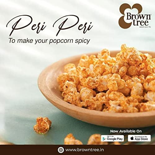 Image of Browntree 4 in 1 Popcorn Seasoning Powder-200g| Mexican Cheese, Cheddar Cheese,Sweet Chilli BBQ, Peri Peri | Movie Style | Each Pack 50g | Combo Pack (4 in 1 Popcorn Seasoning, Assorted)