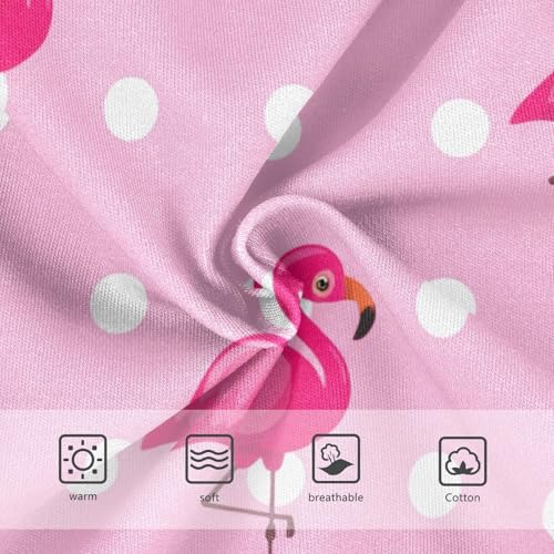 Pink Flamingos Polka Dots Cute Panties Girl Toddler Underwear Custom Cotton Designer Briefs Girls Undies 2t3