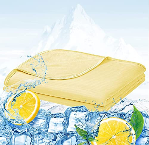 Luxear Arc-Chill Cooling Blankets For Sleeping Lightweight Summer Blanket For Hot Flashes - Queen Size Natural Bamboo Breathable Hot Sleeper Cold Sleep Throw For Night Sweats #TOP28