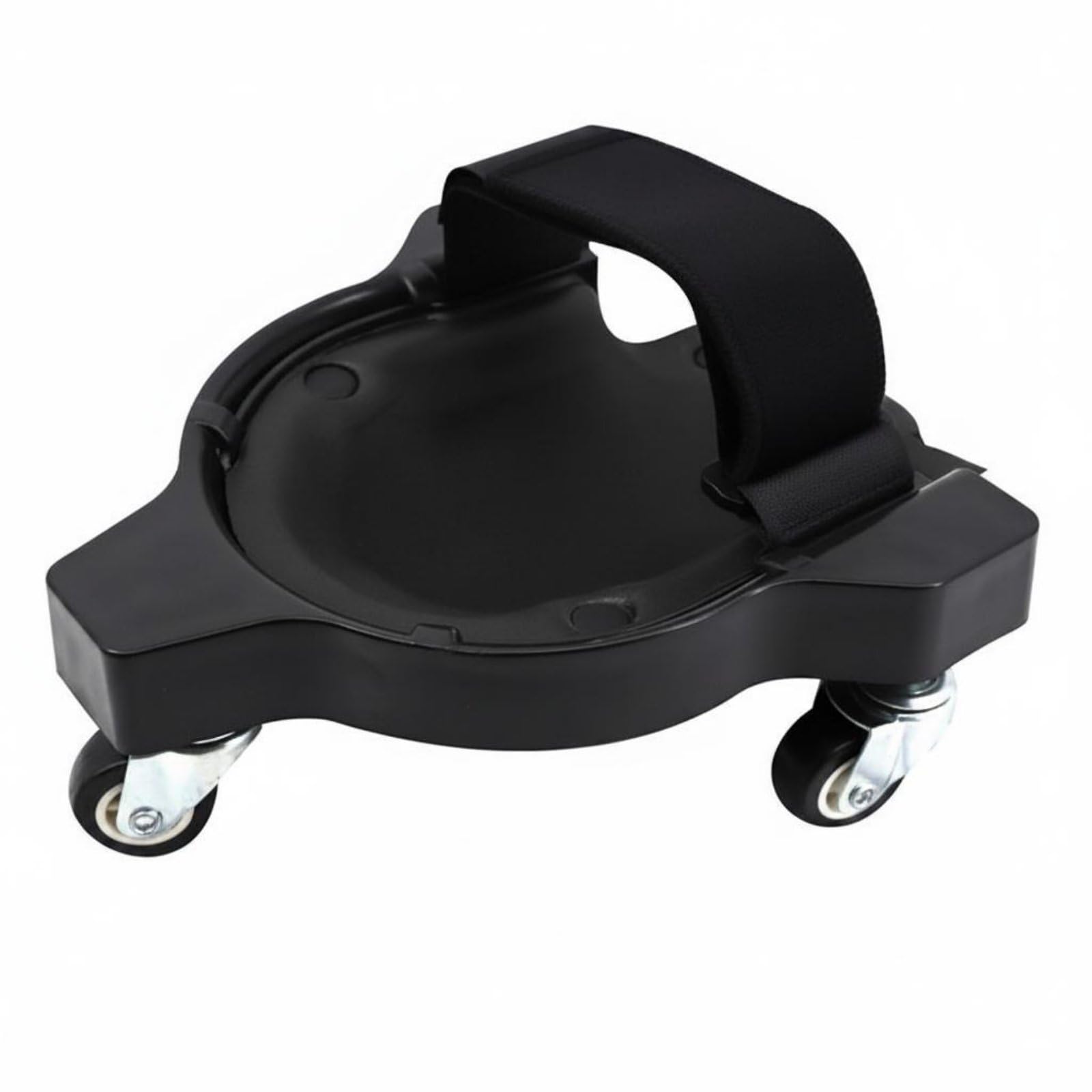 Shock Resistant Shell Three Wheel Kneeling Vehicle Easy to Clean Tile Work Knee Ergonomic Design Rolling Scooter Lightweight for Masons, Renovation Workers, Floor Tiling, Black, Single-image-24