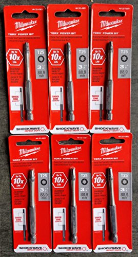MILWAUKEE Shockwave Power-Bit, 15,2 Cm, Phillips, 2er Pack