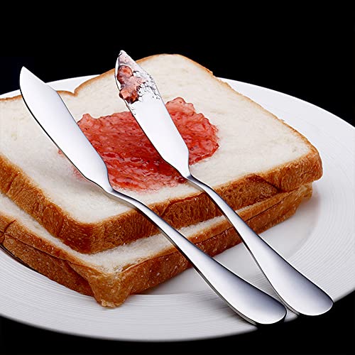 AOOSY Butter Knives Set of 2, Cheese Knife, Cheese Spreaders, 5.91 inches Cute Mini Stainless Steel Kitchen Knives for Toast Sandwich Cake Bread Breakfast - Image 2
